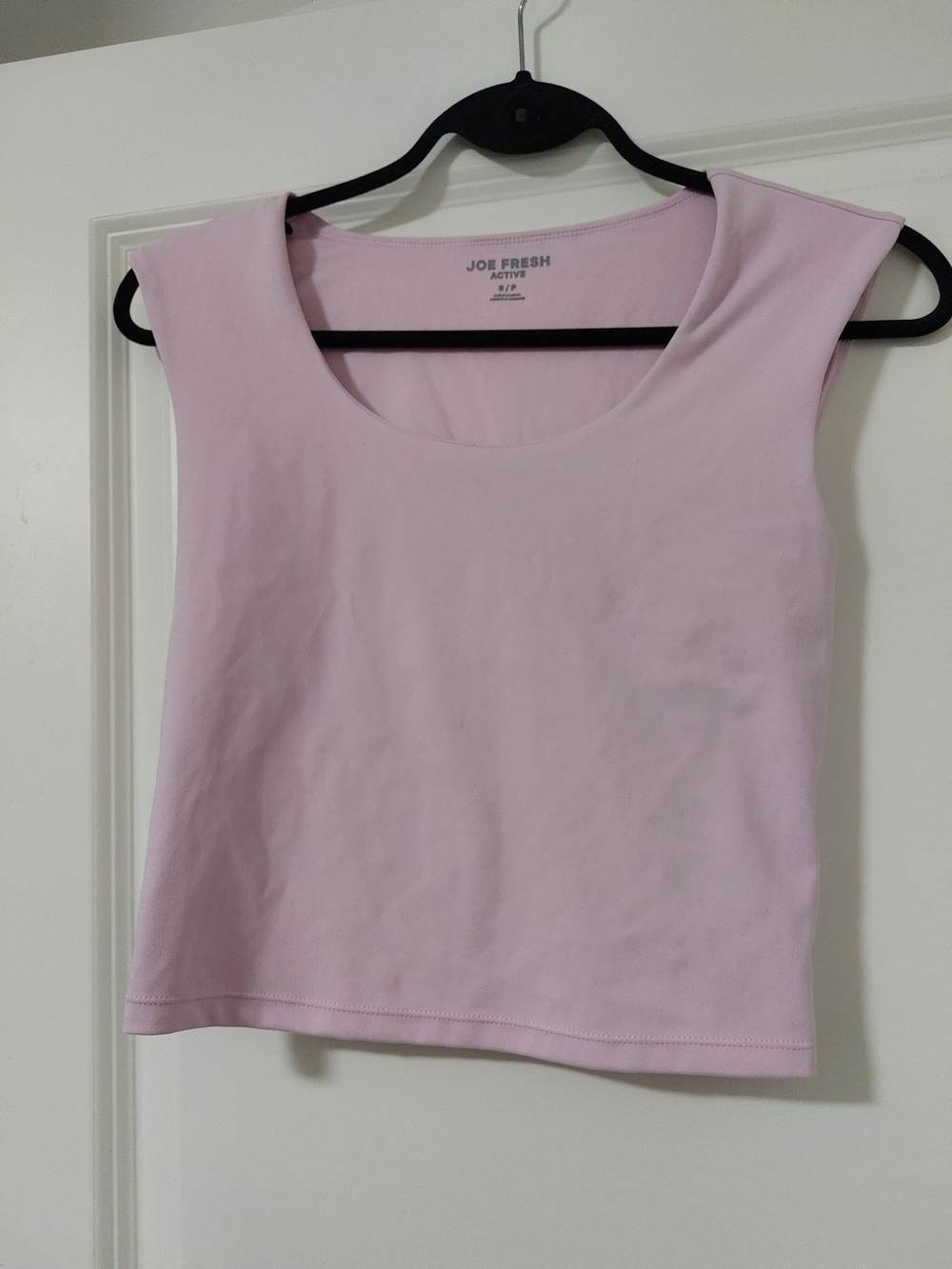 Light Pink Scoop Neck Tank Active Top